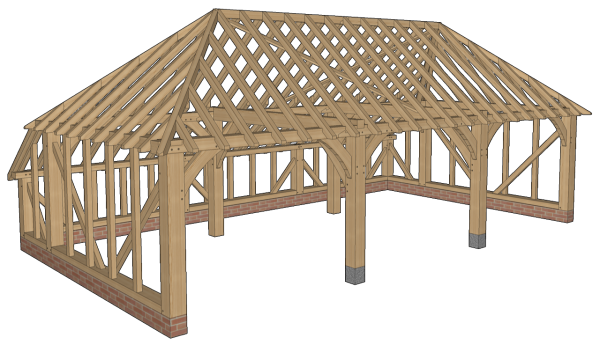 Oak Framed Garages & Oak Garage Kits - Greenacre Oak