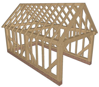 Oak Framed Garages & Oak Garage Kits - Greenacre Oak