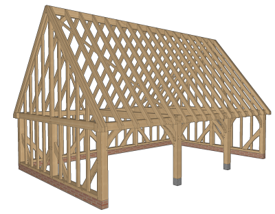 Oak Framed Garages & Oak Garage Kits - Greenacre Oak