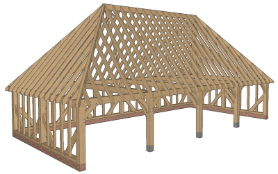 Oak Framed Garages & Oak Garage Kits - Greenacre Oak