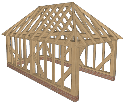 Oak Framed Garages & Oak Garage Kits - Greenacre Oak